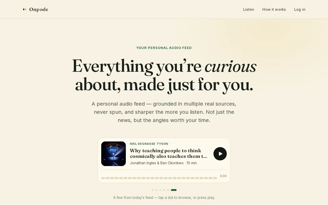 Onpode — preview screenshot