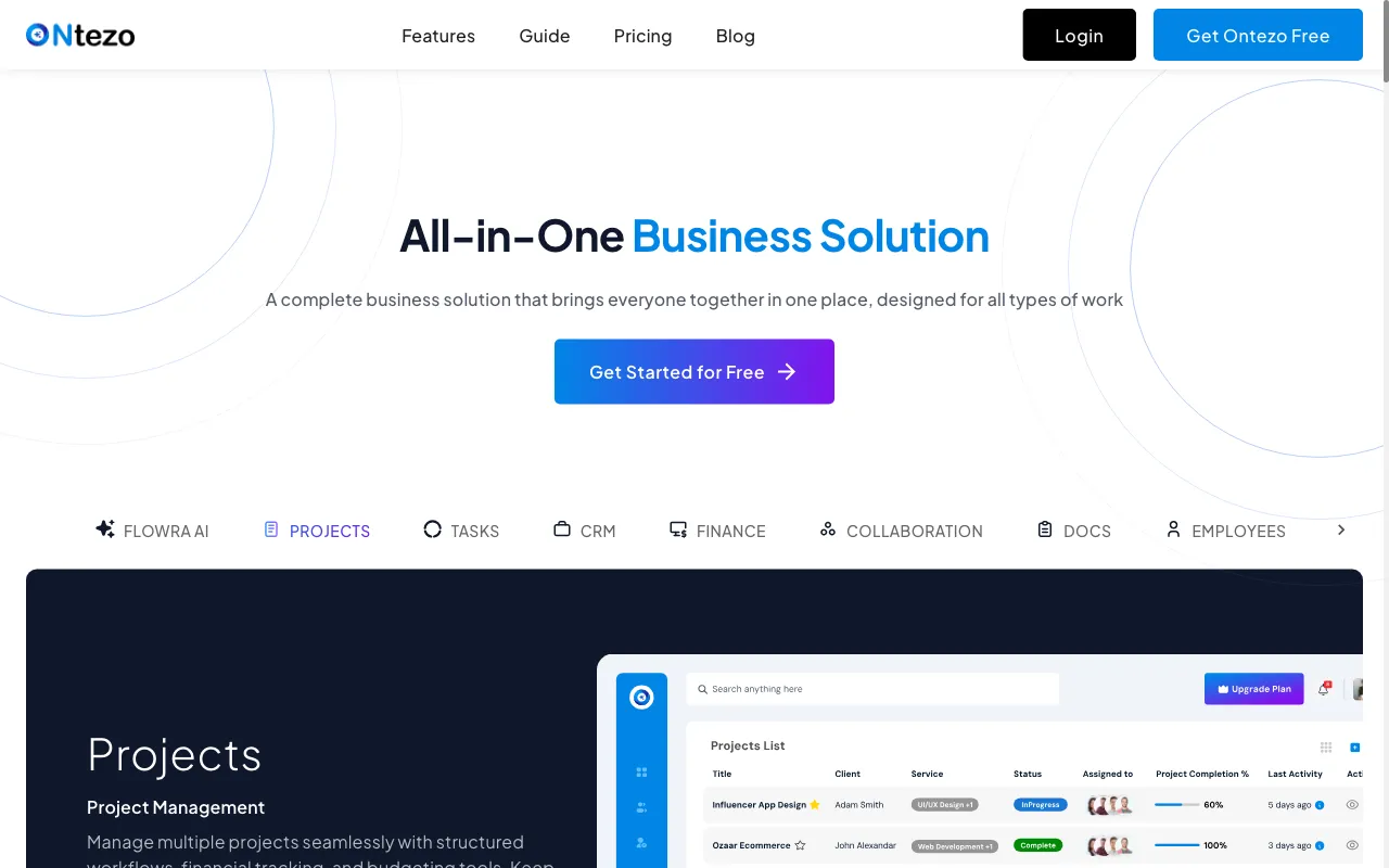 ONtezo — preview screenshot