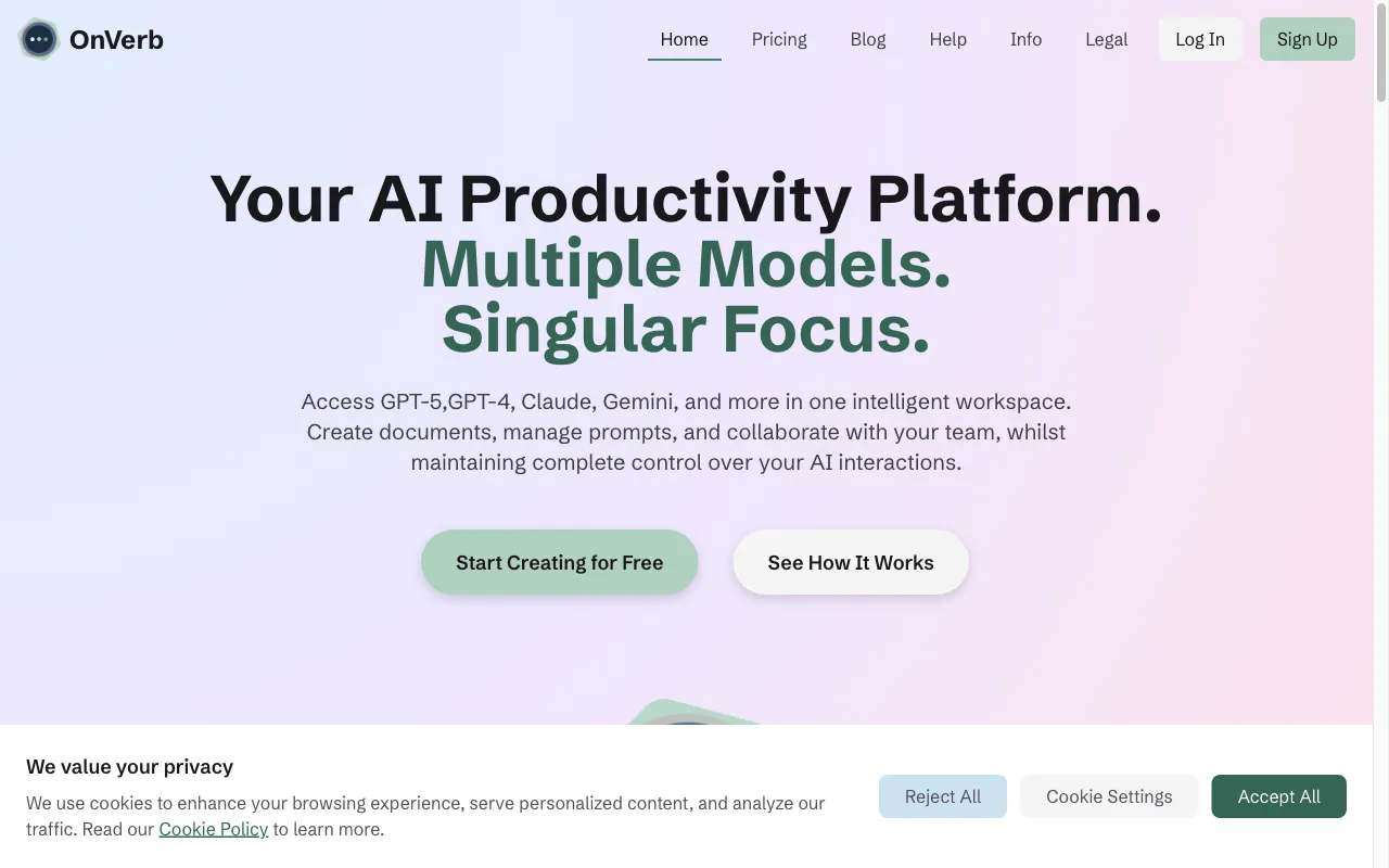 OnVerb — preview screenshot