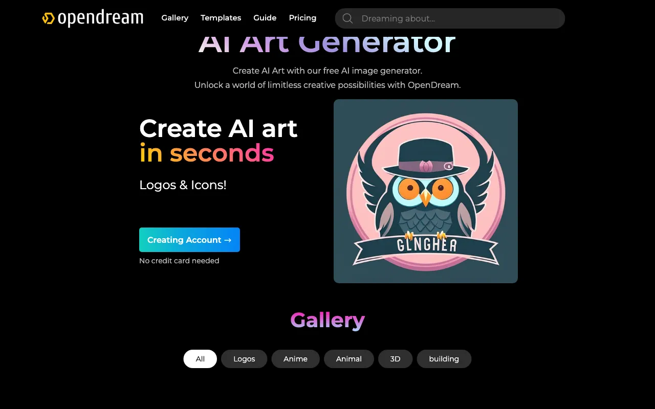 OpenDream — preview screenshot