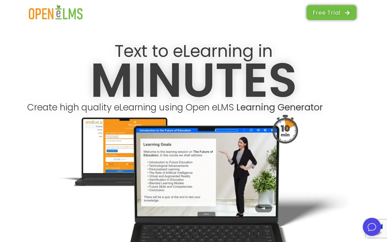 Open eLMS Learning Generator — preview screenshot