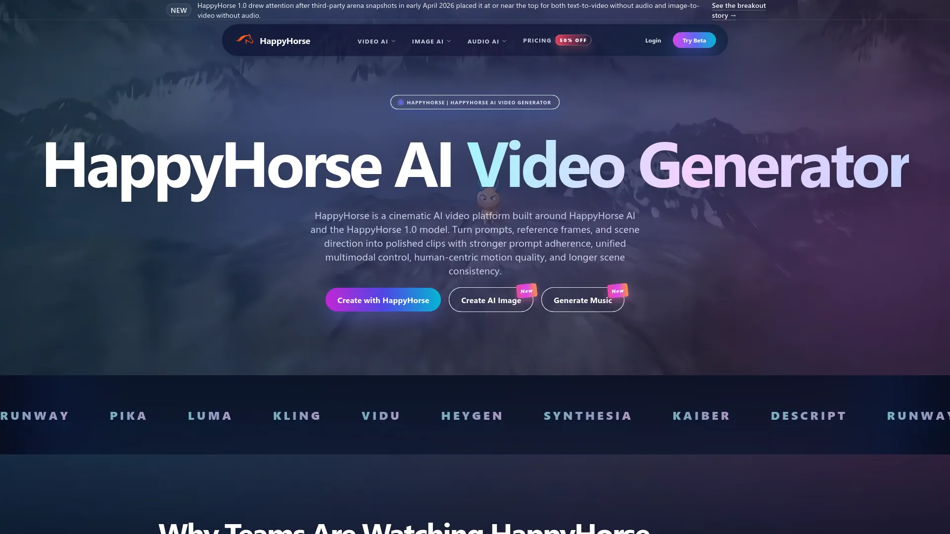 Open HappyHorse — preview screenshot