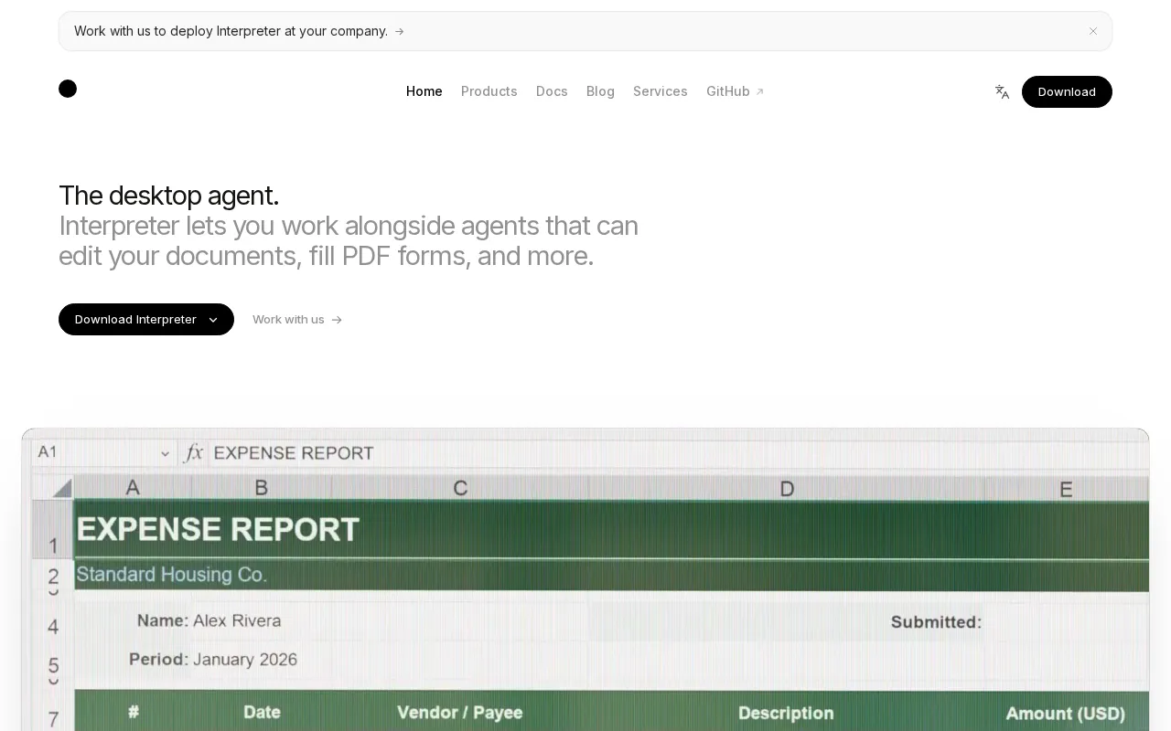 Open Interpreter — preview screenshot