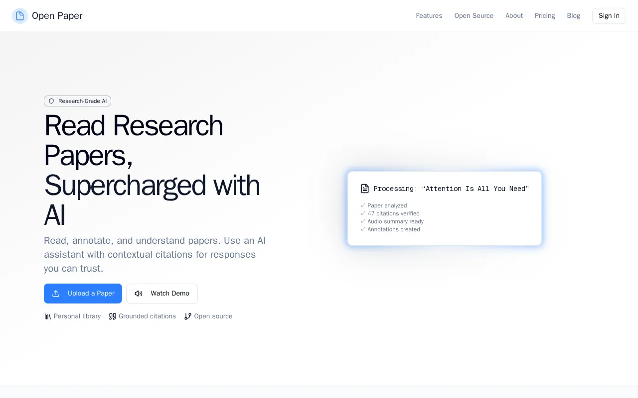 Open Paper — preview screenshot