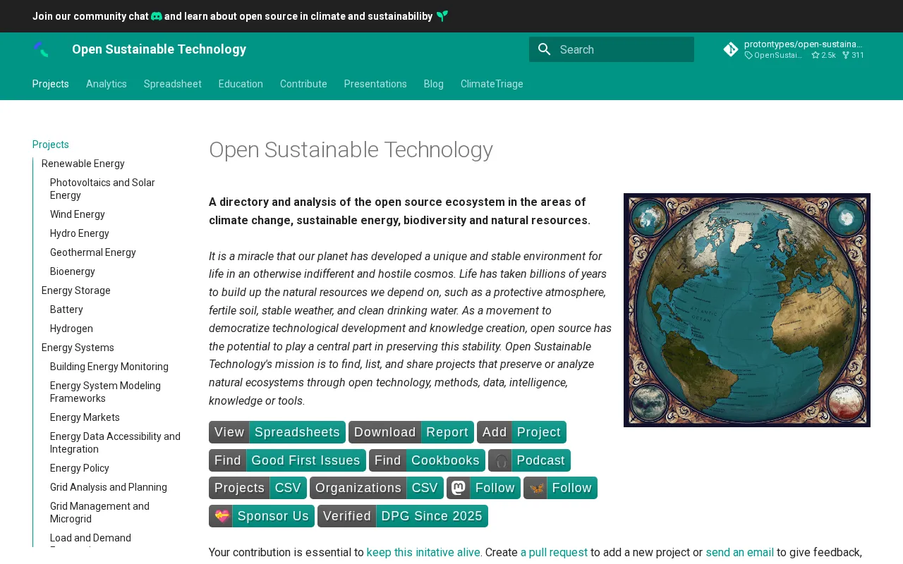 Open Sustainable Technology — preview screenshot