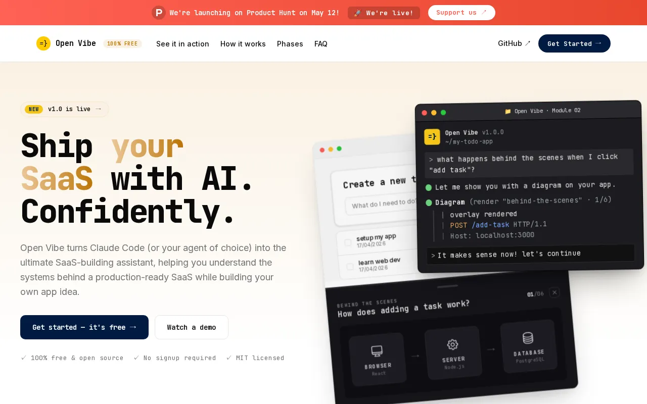 Open Vibe — preview screenshot