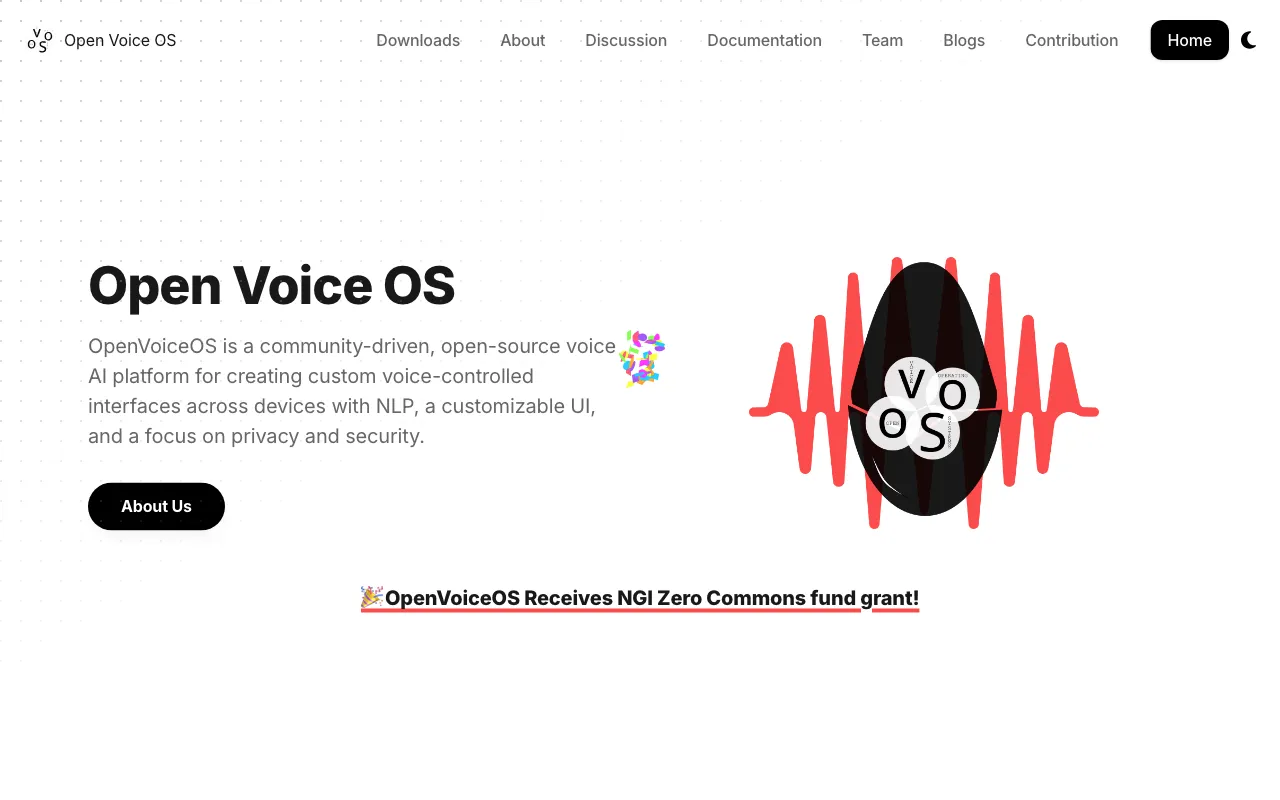 Open Voice OS — preview screenshot