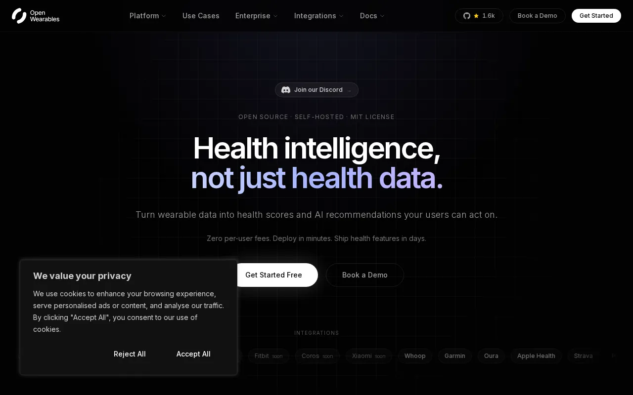Open Wearables — preview screenshot