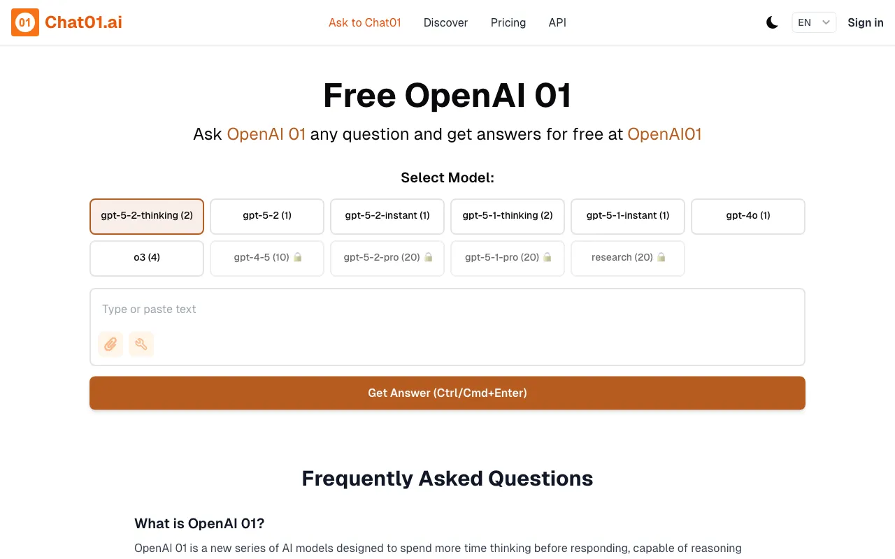 chat01.ai — preview screenshot