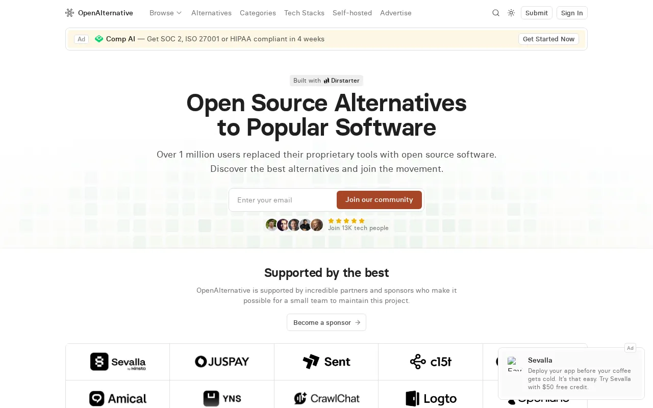 OpenAlternative — preview screenshot