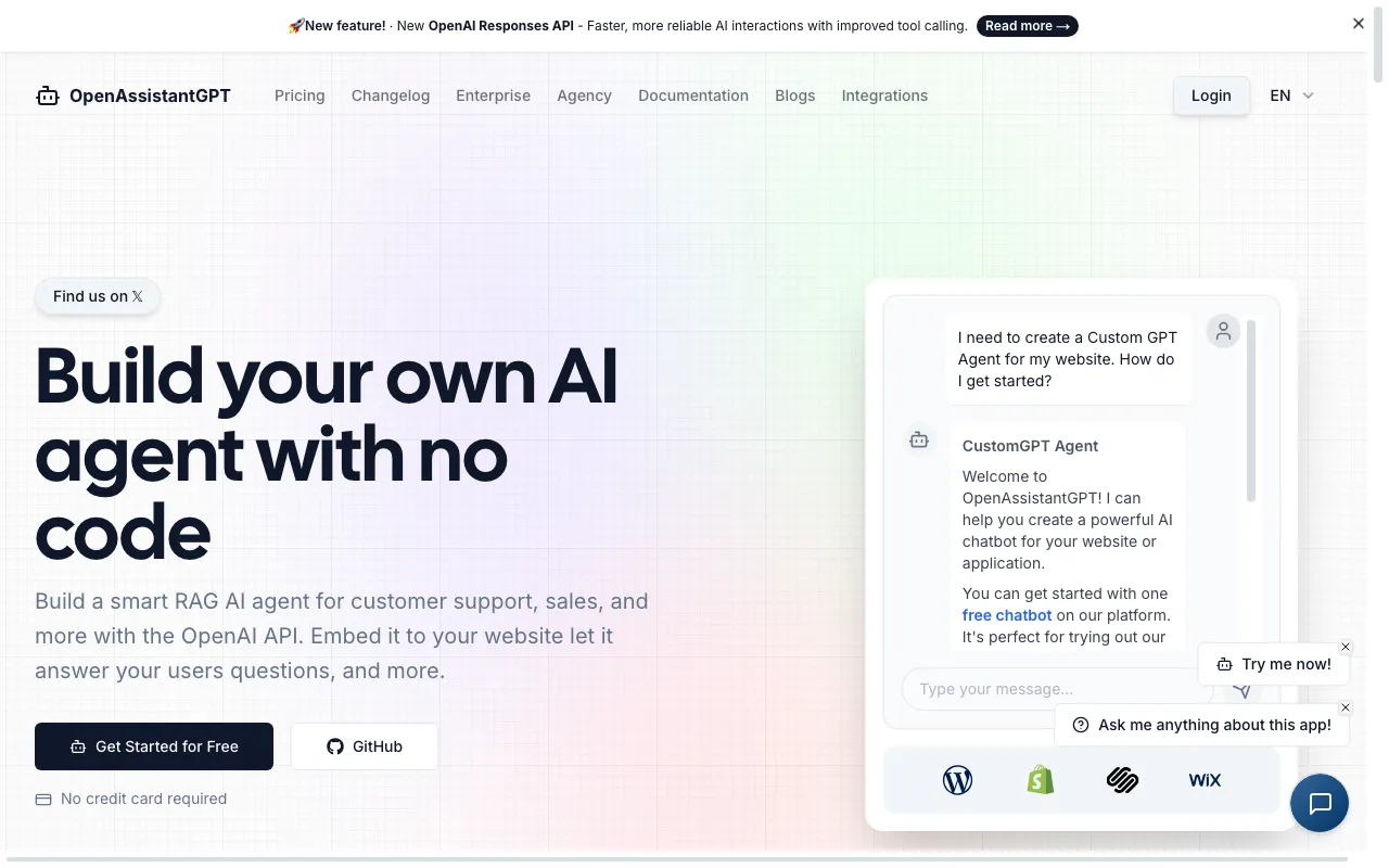 OpenAssistantGPT — preview screenshot