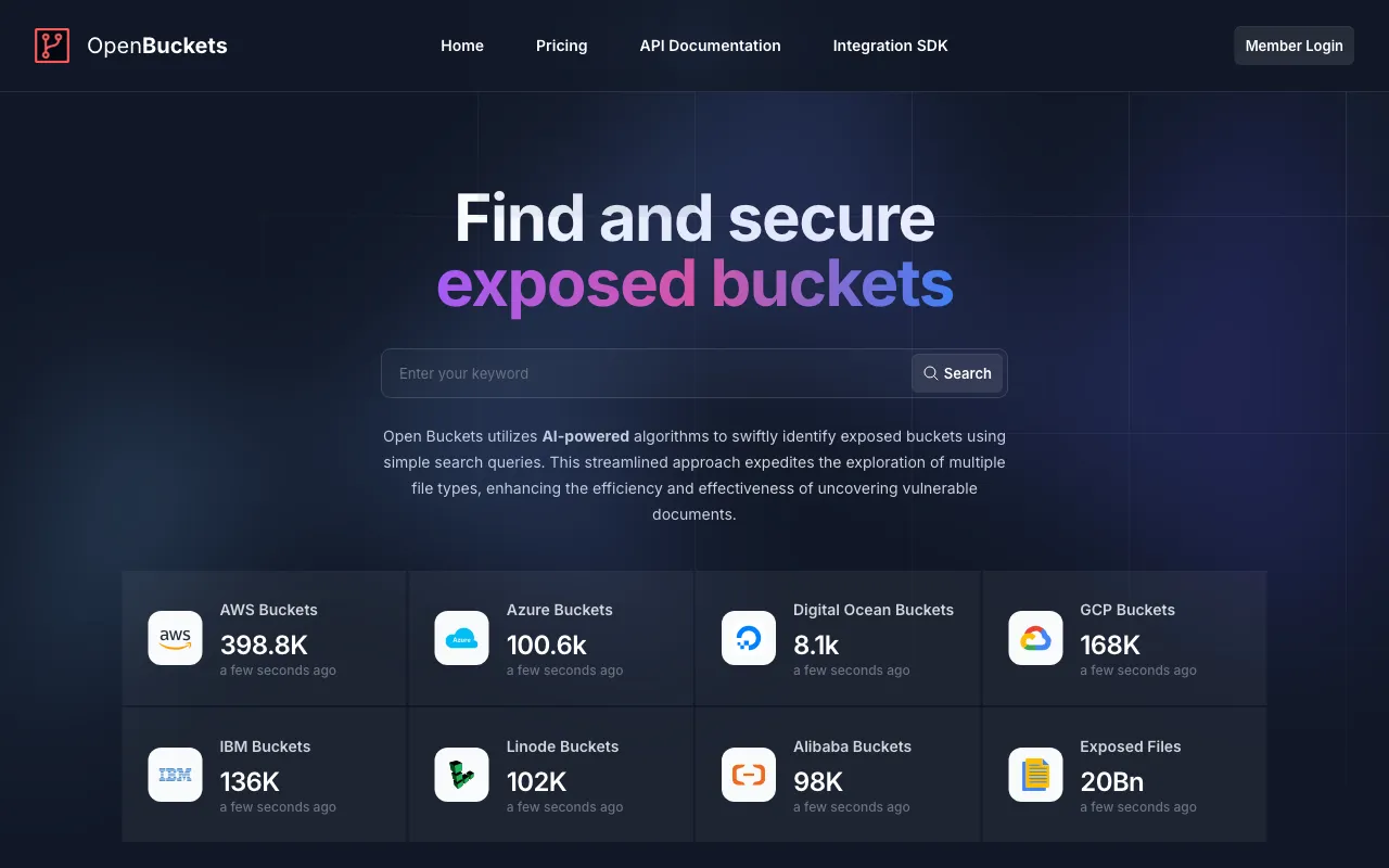 OpenBuckets — preview screenshot