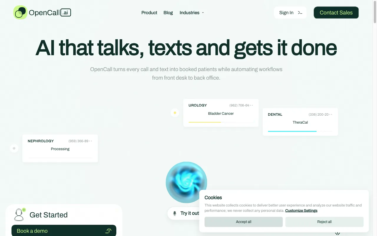 OpenCall.ai — preview screenshot