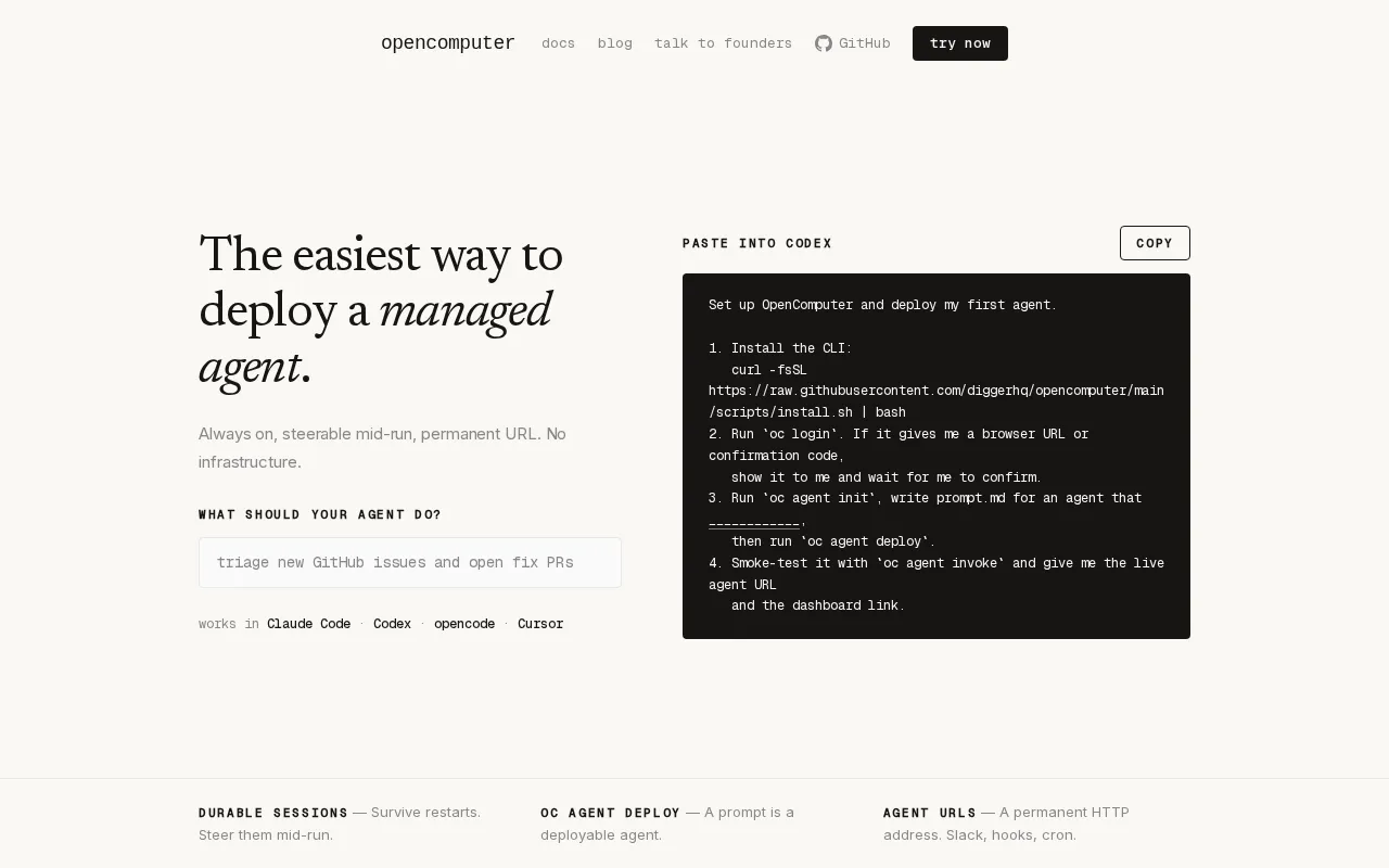 OpenComputer — preview screenshot