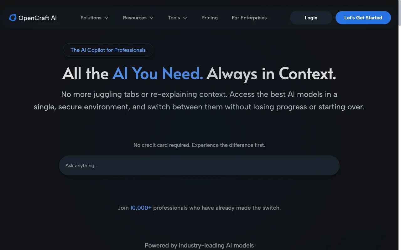 OpenCraft AI — preview screenshot