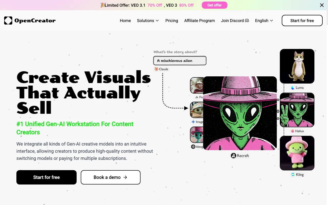 OpenCreator — preview screenshot