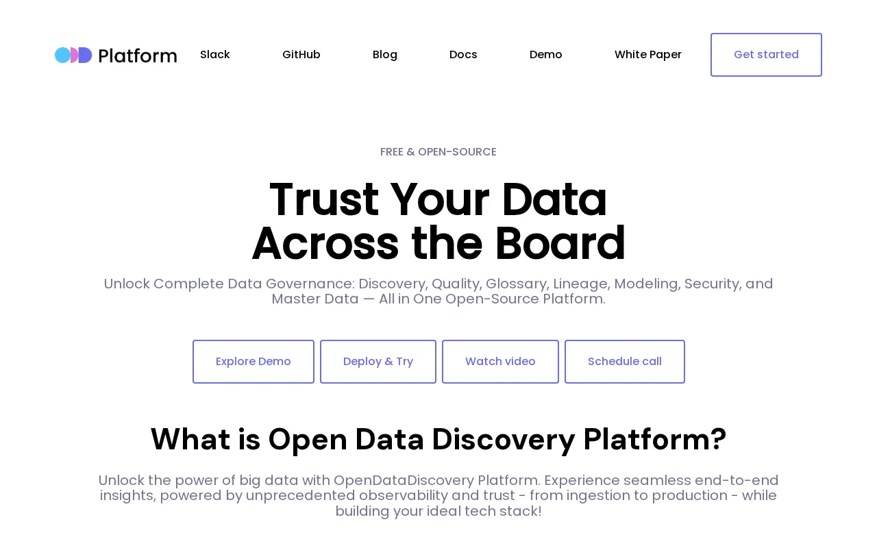 OpenDataDiscovery — preview screenshot