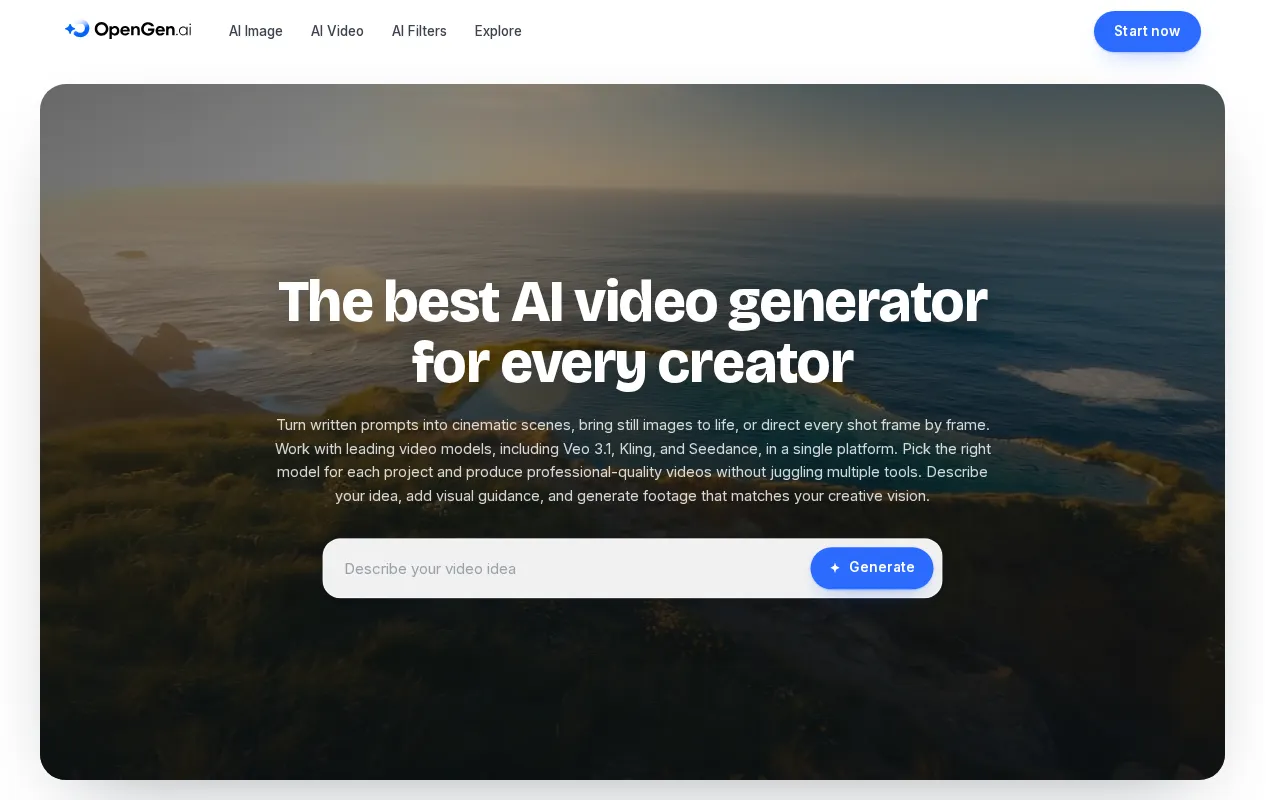 OpenGen ai — preview screenshot