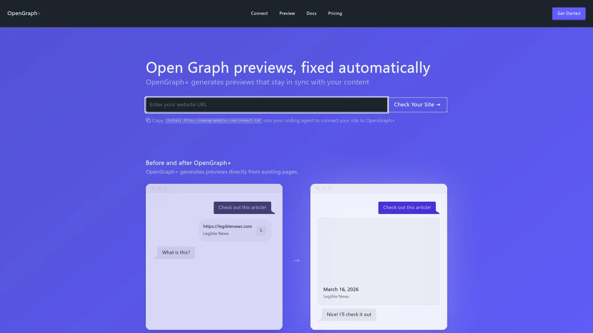 OpenGraph+ — preview screenshot