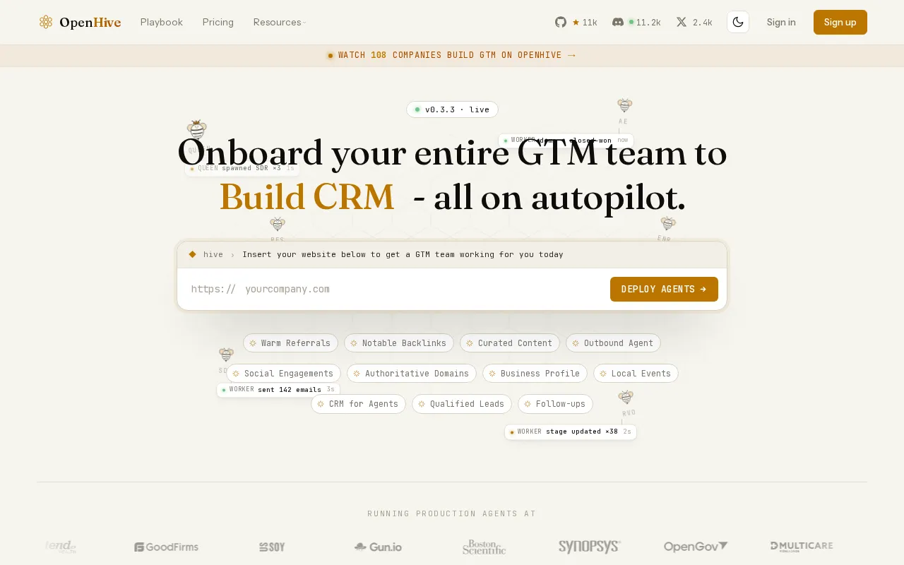 OpenHive — preview screenshot
