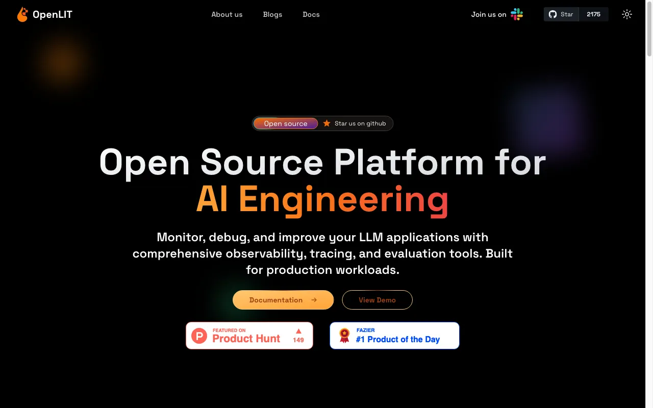 Openlit — preview screenshot