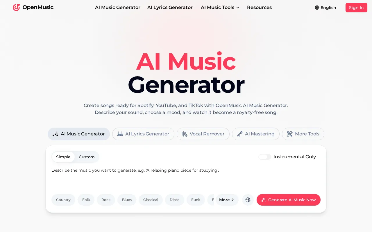 OpenMusic — preview screenshot