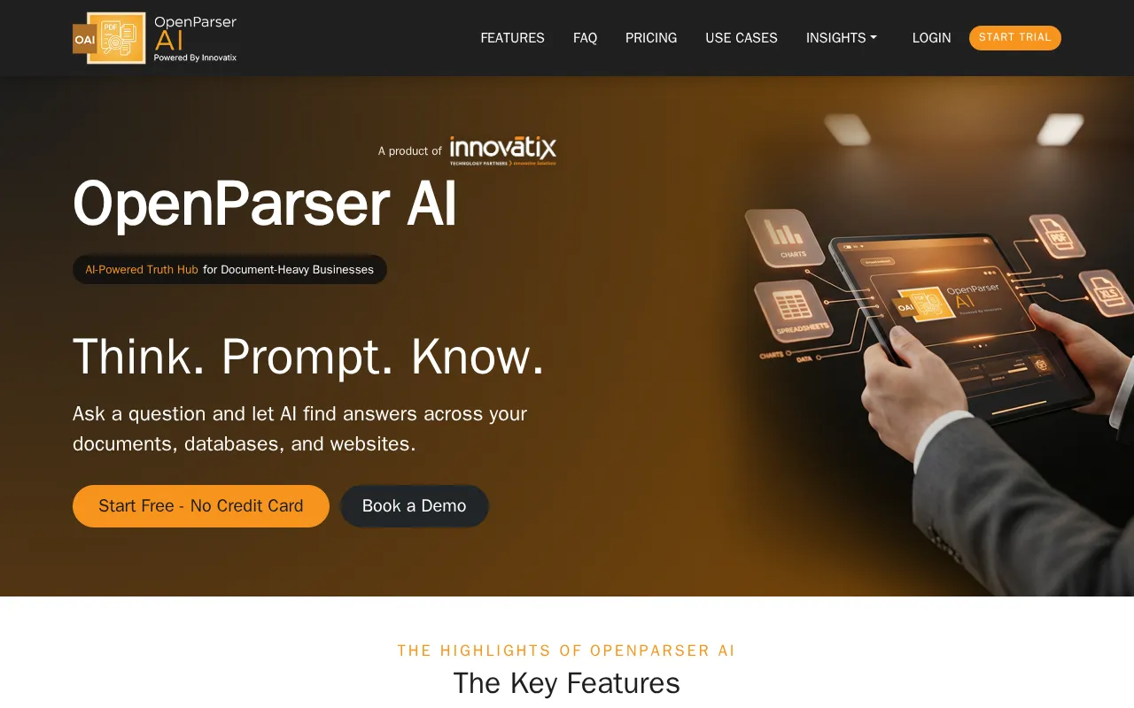 OpenParser AI — preview screenshot