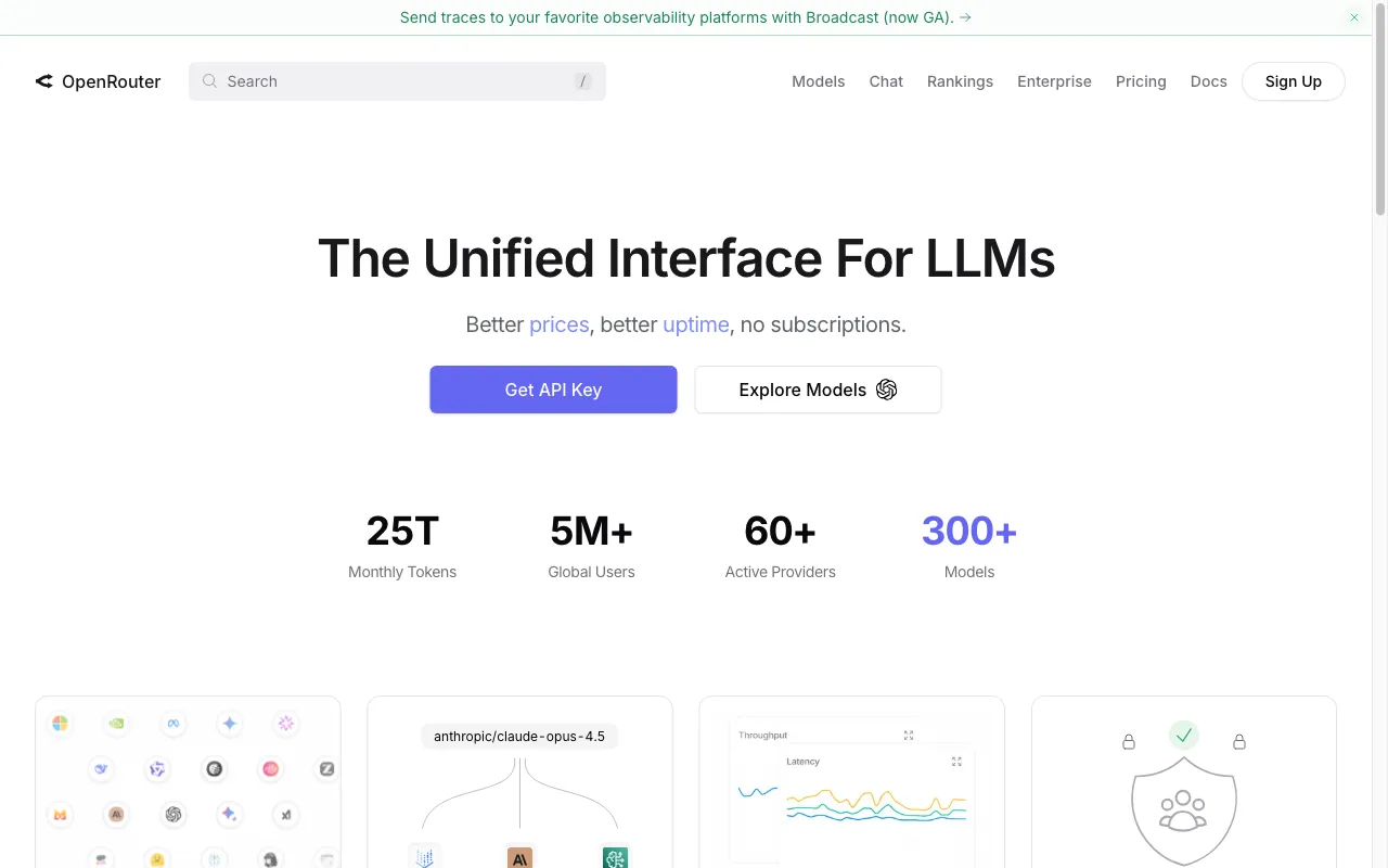 OpenRouter — preview screenshot