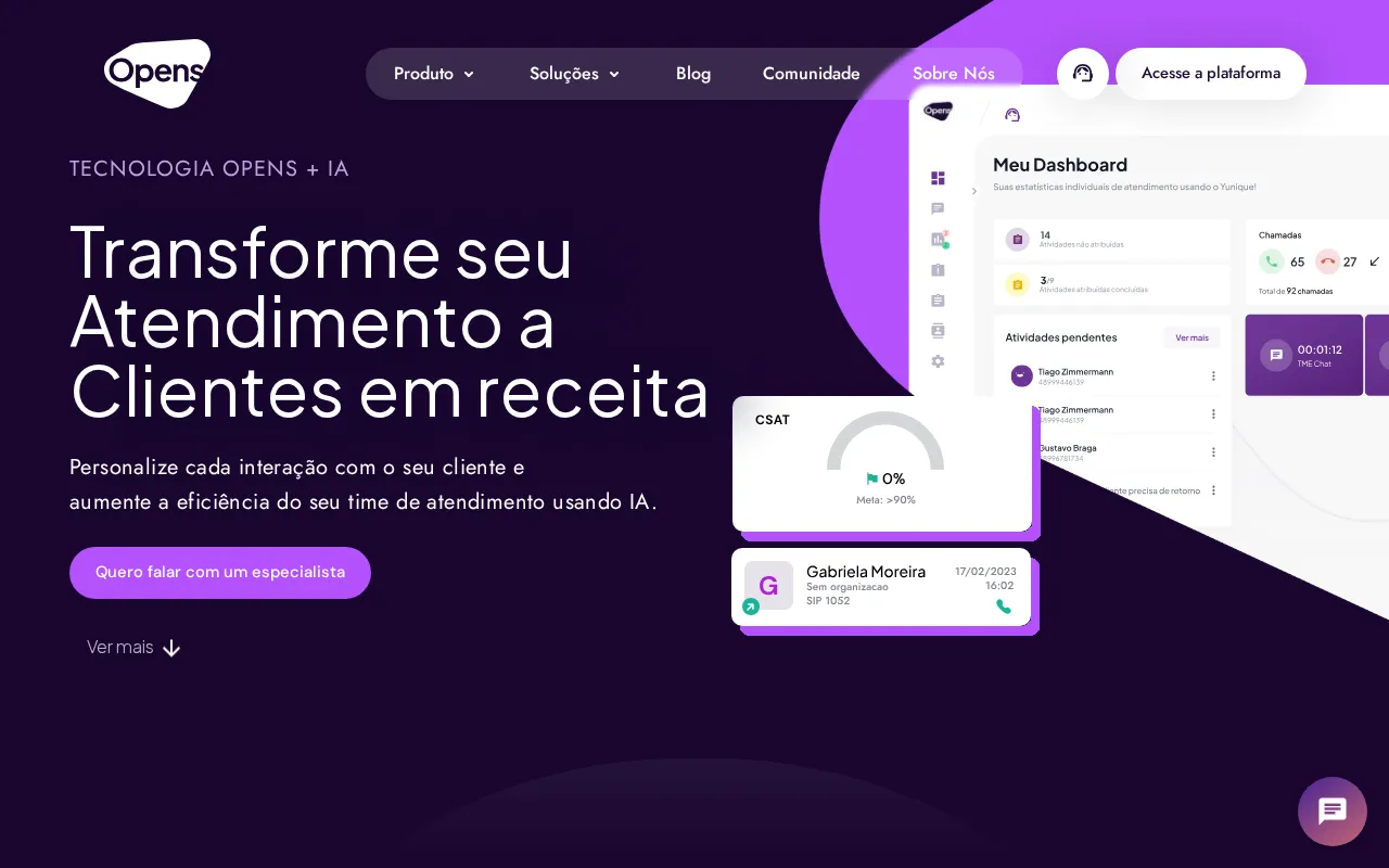 Opens Tecnologia — preview screenshot