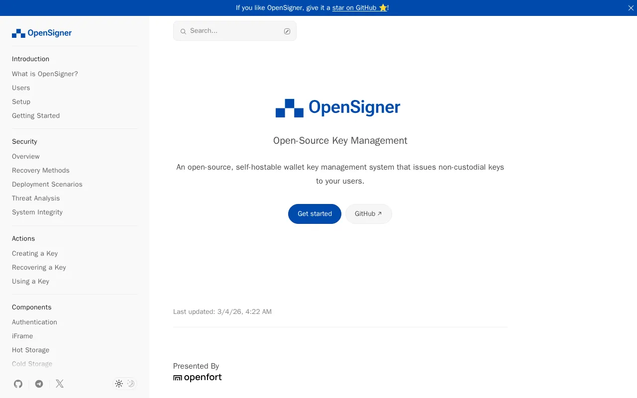 OpenSigner — preview screenshot