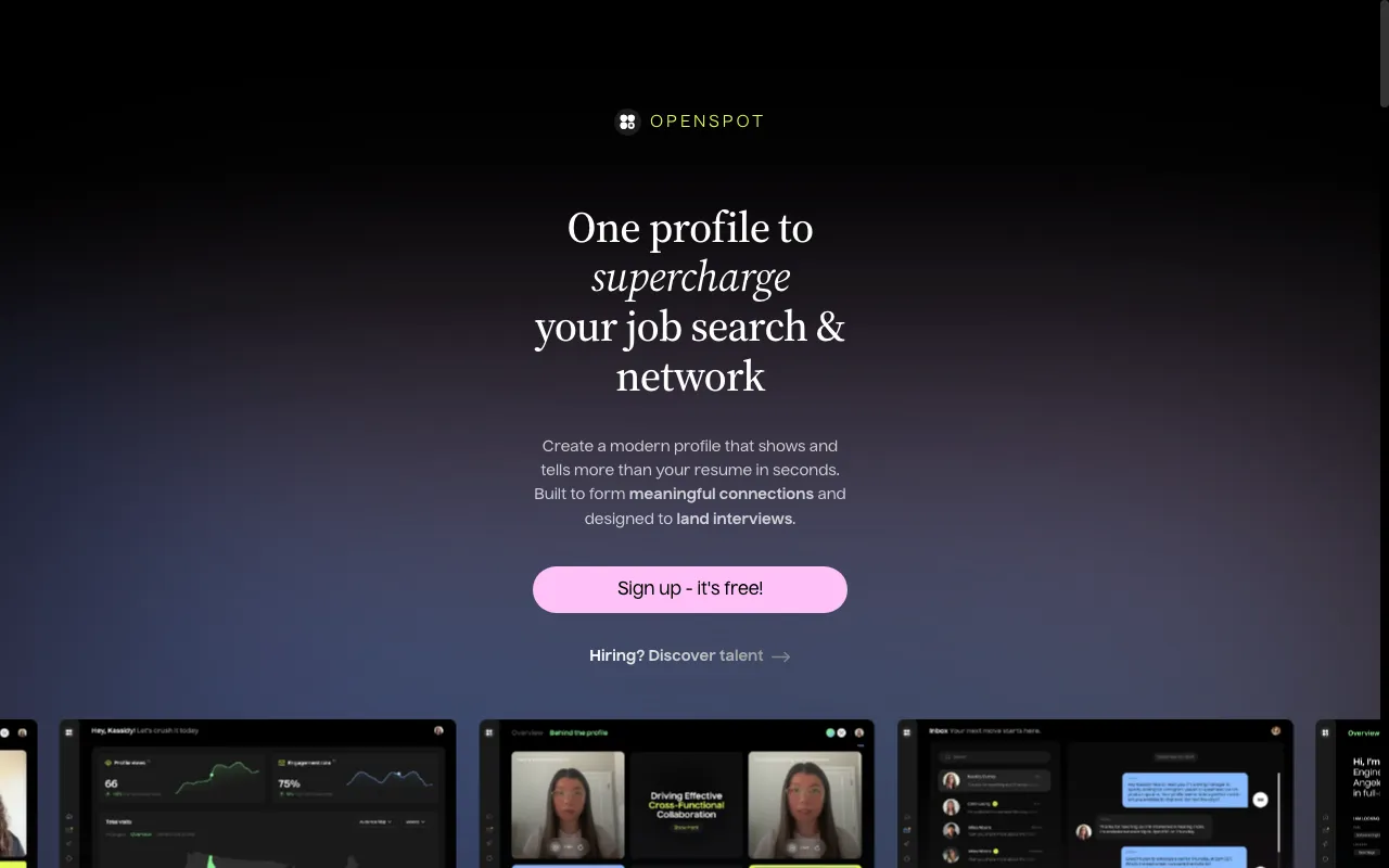 Openspot — preview screenshot