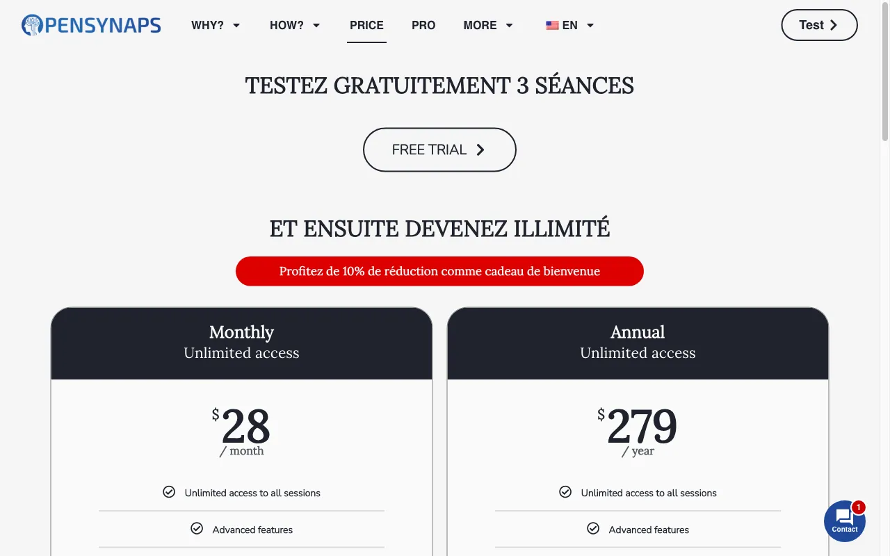 OpenSynaps AI — pricing page