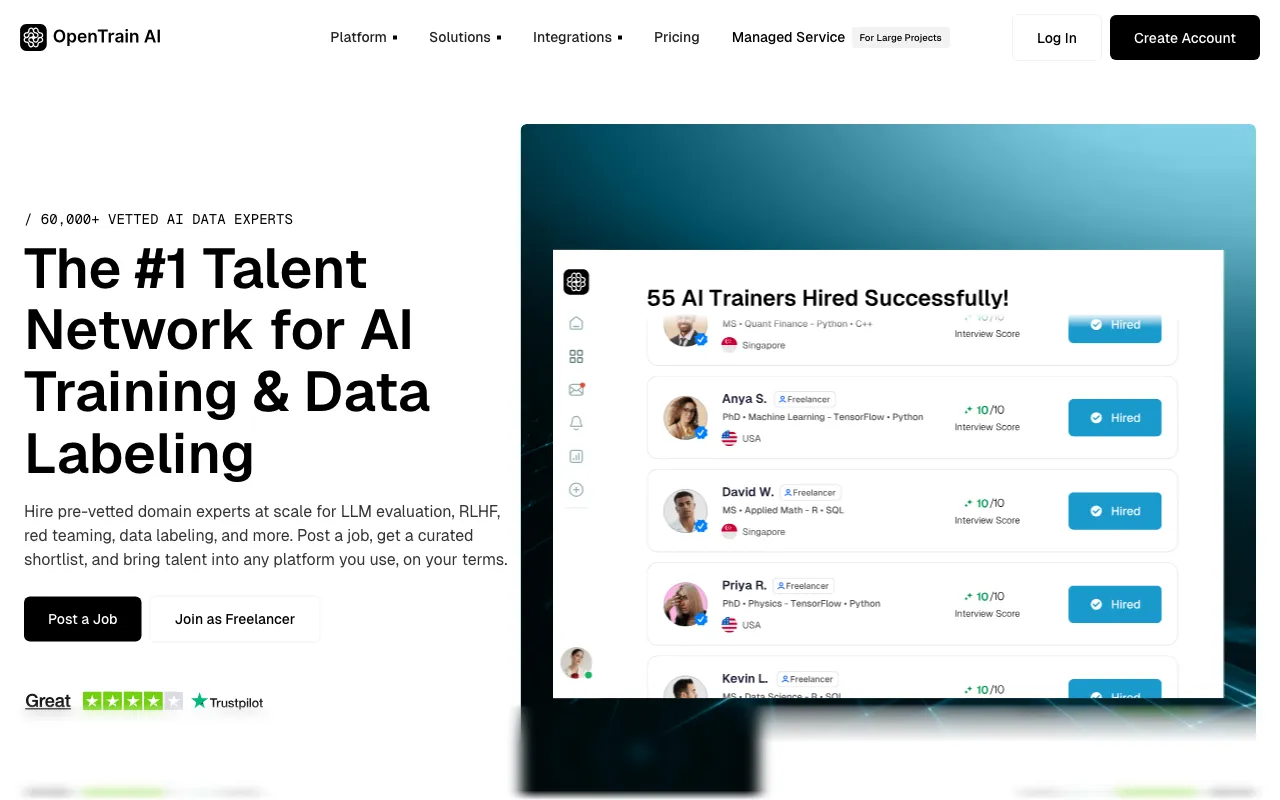 OpenTrain AI — preview screenshot