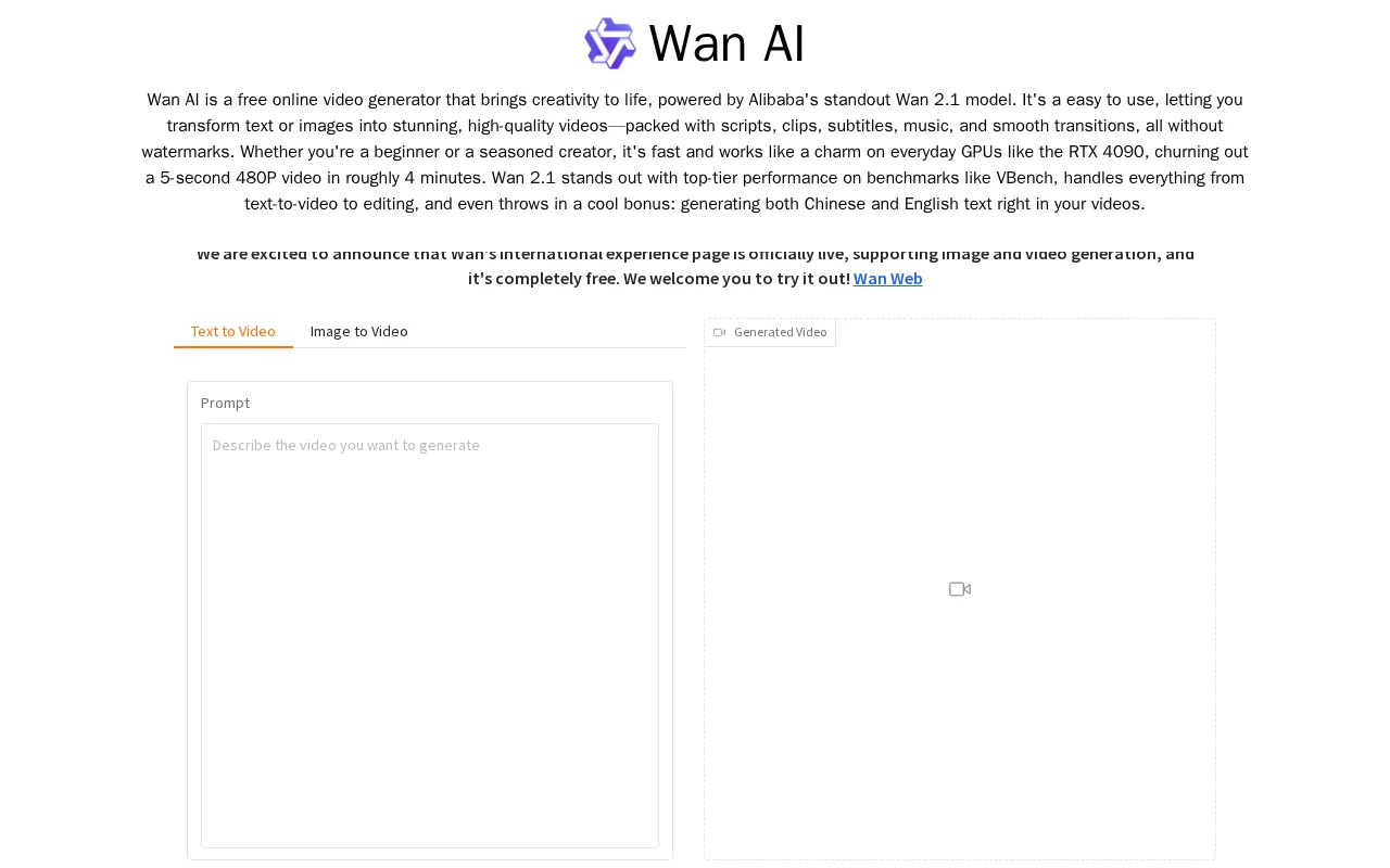 Openwanai — preview screenshot