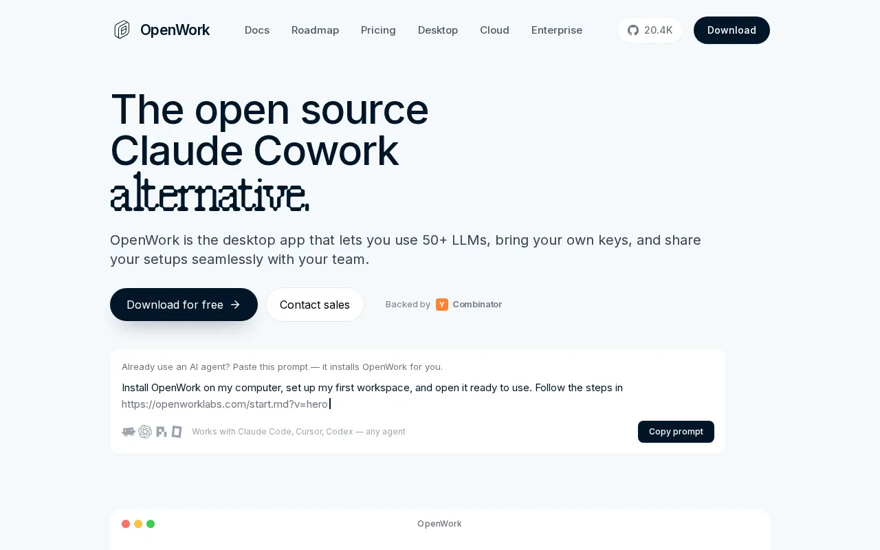Openwork — preview screenshot