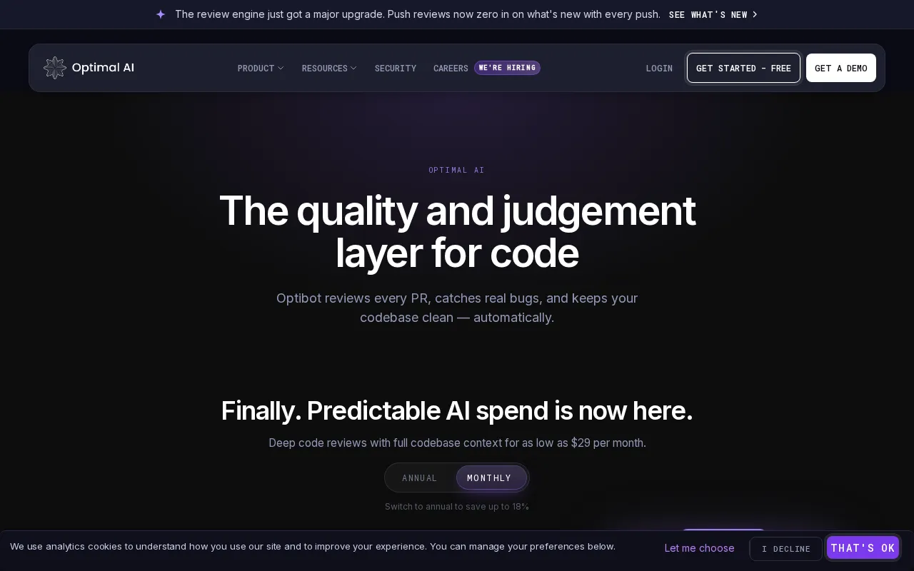 Optibot — pricing page