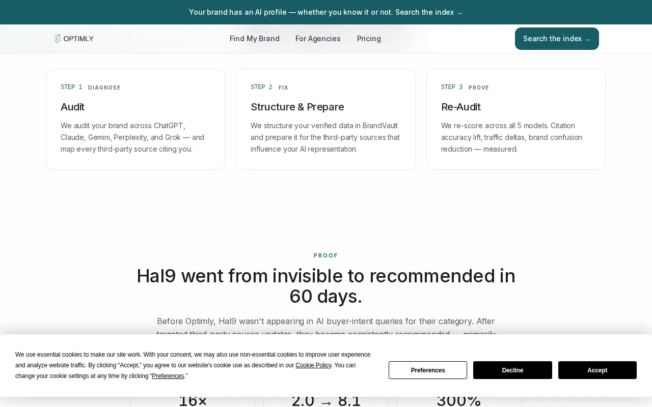 Optimly — preview screenshot