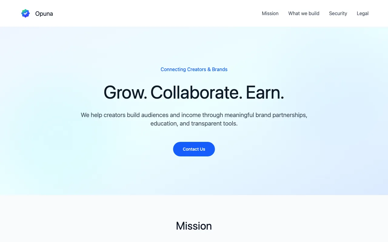 Opuna — preview screenshot