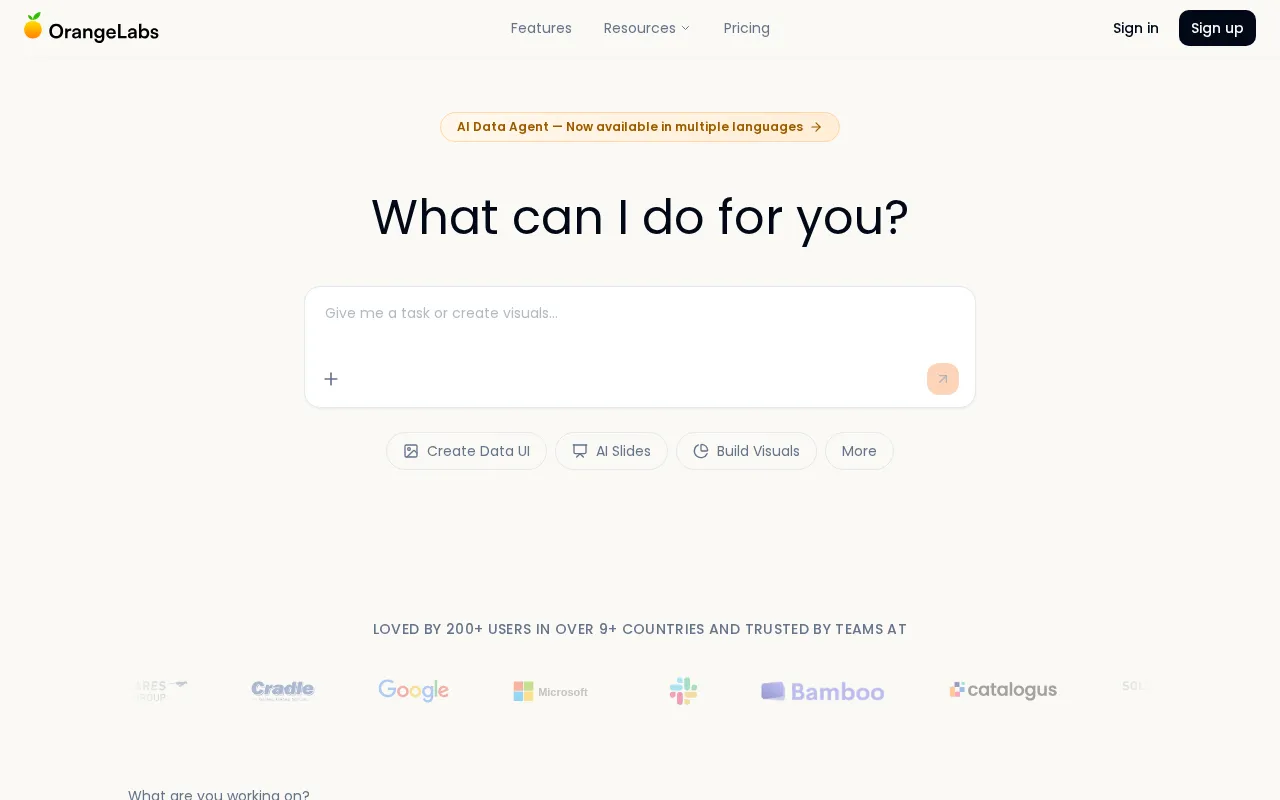 OrangeLabs — preview screenshot