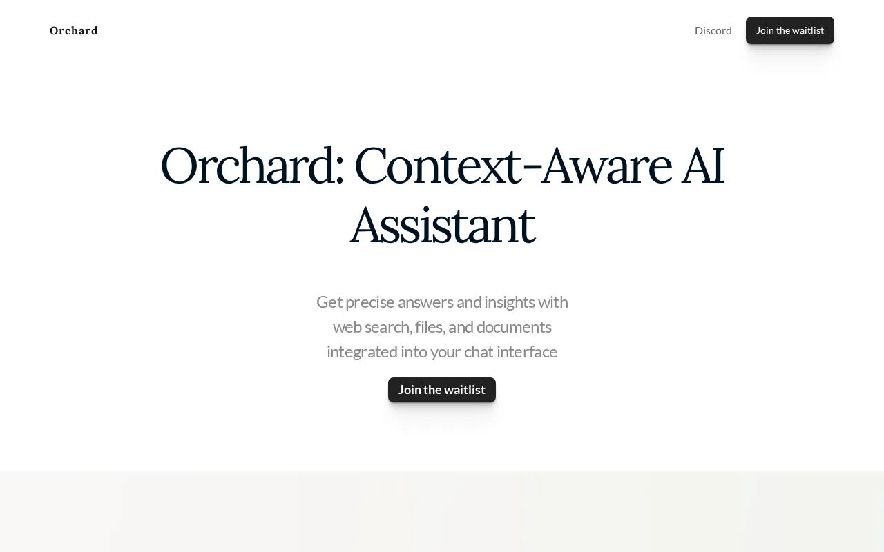 Orchard — pricing page