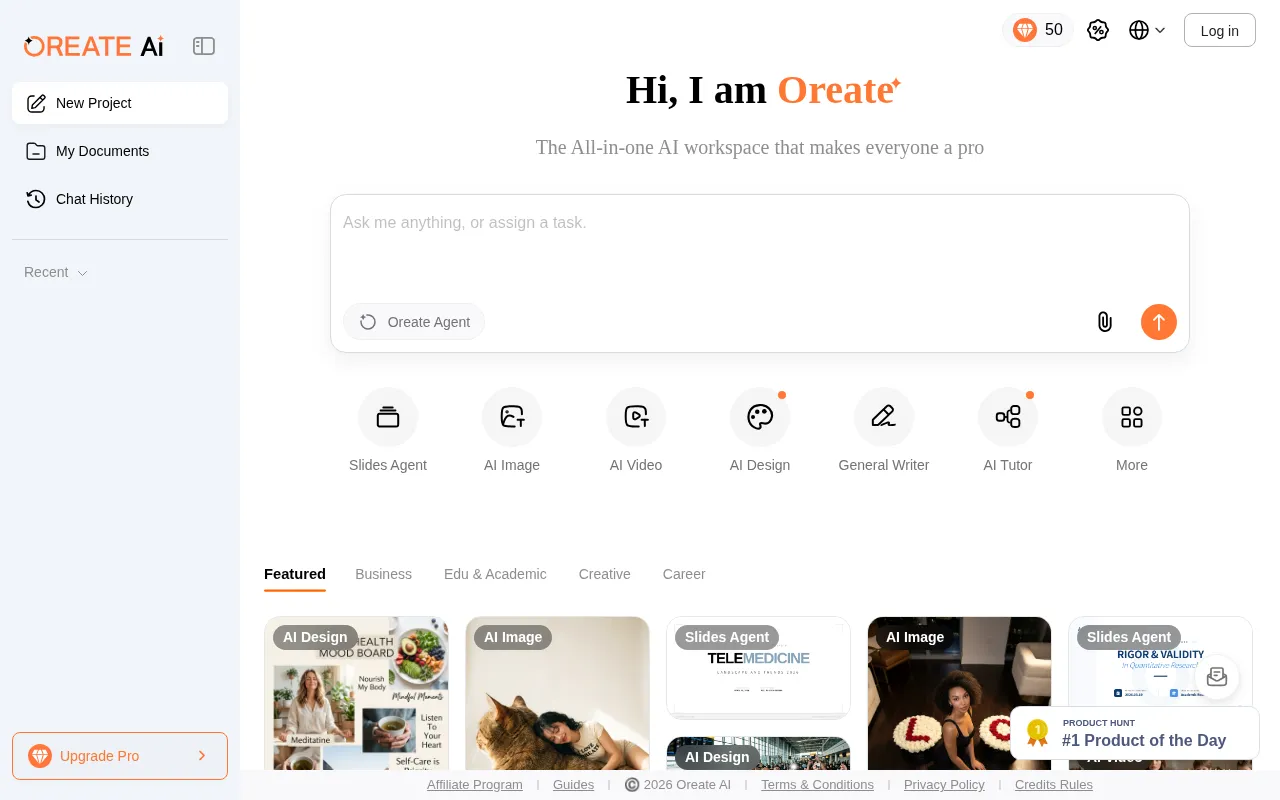 Oreateai — preview screenshot