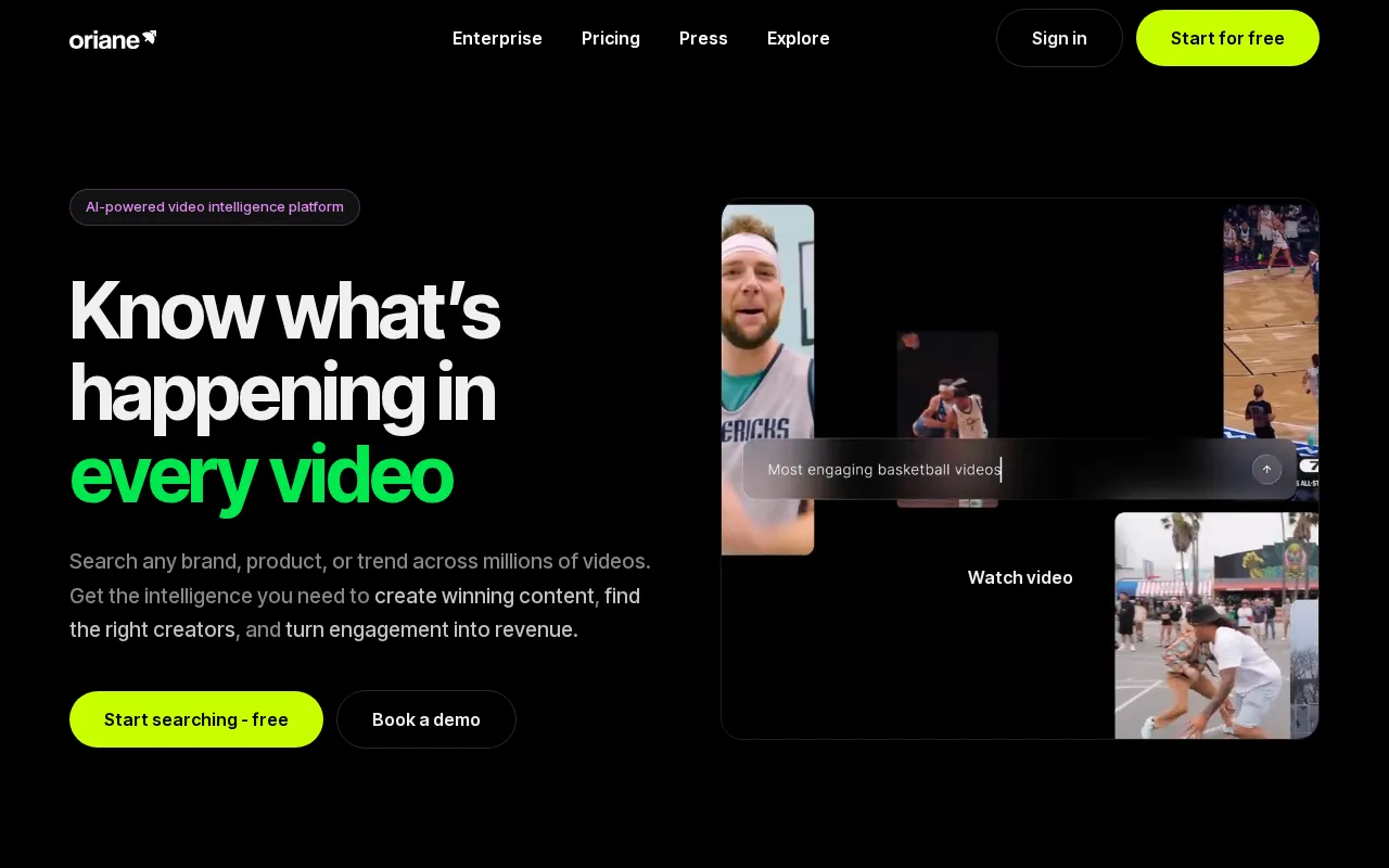 Oriane — preview screenshot