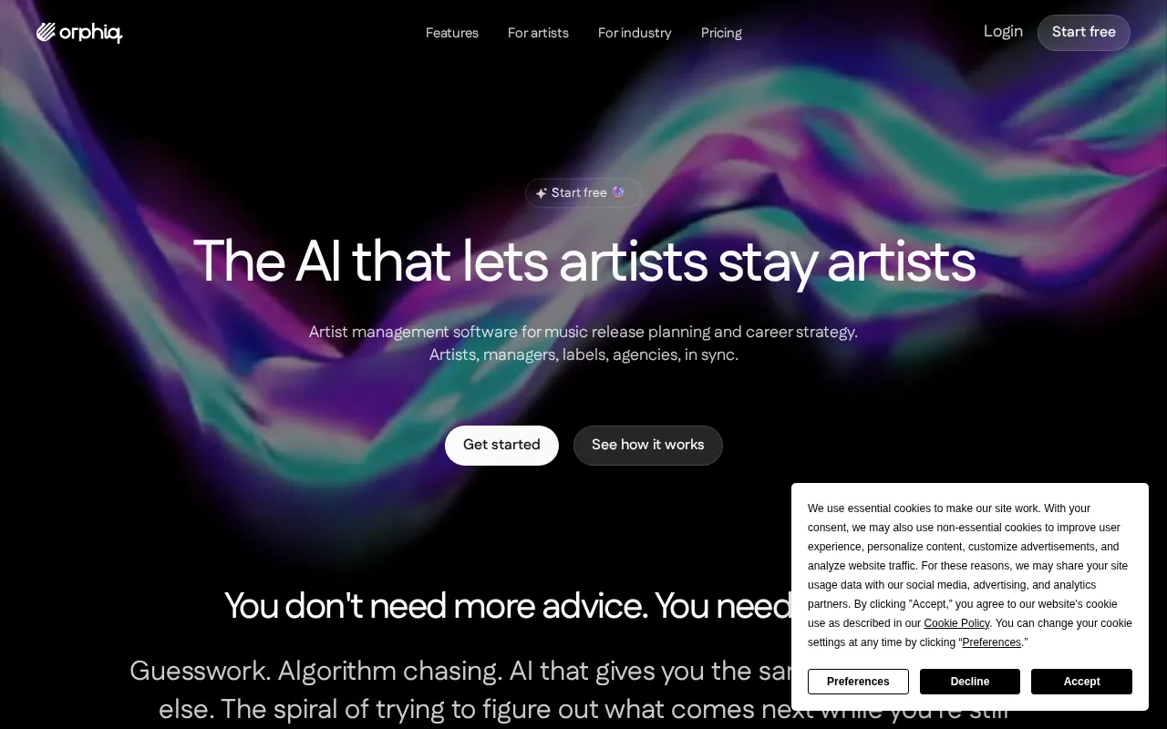 Orphiq — preview screenshot