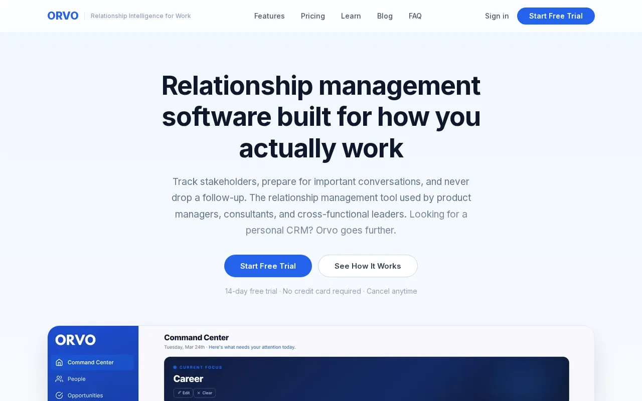 Orvo — preview screenshot