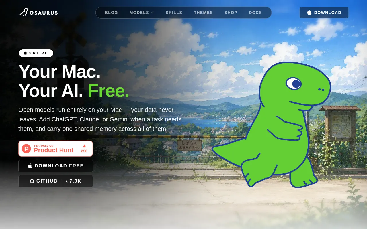 Osaurus — preview screenshot
