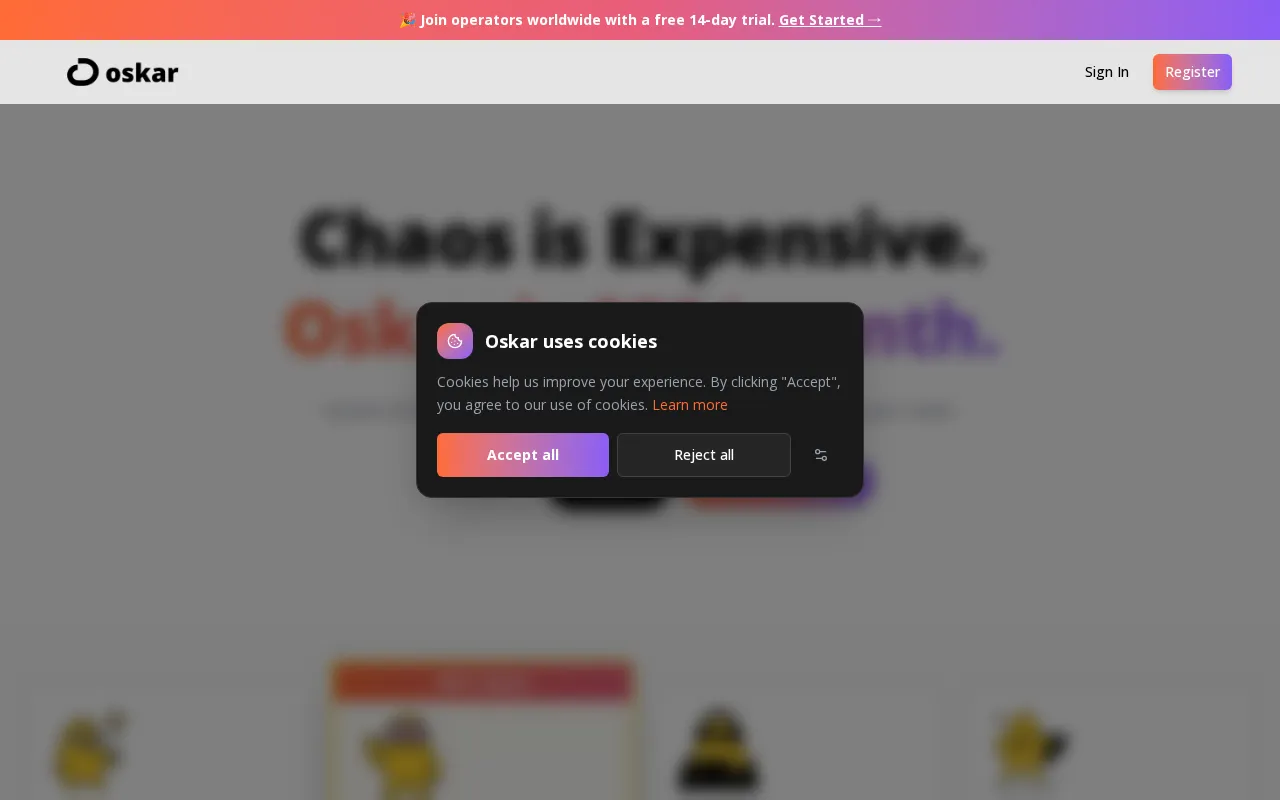 Oskar — pricing page