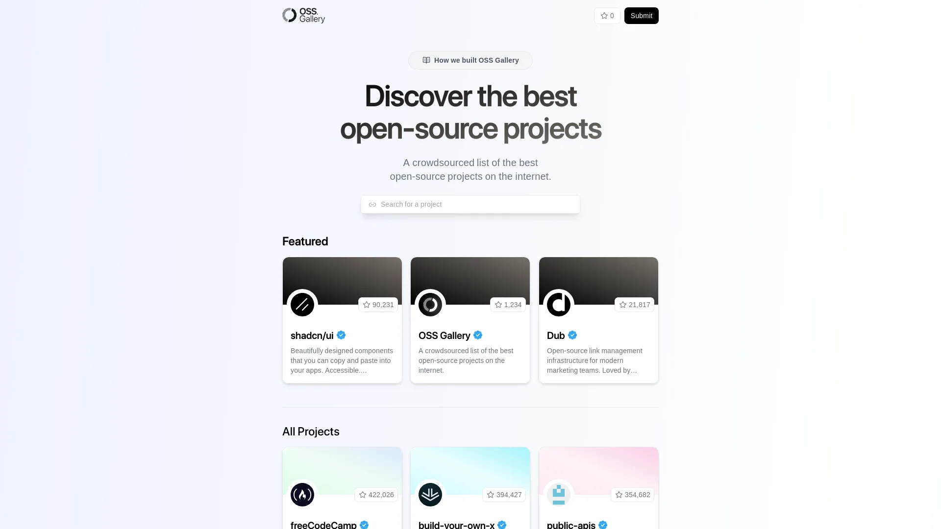 OSS Gallery — preview screenshot
