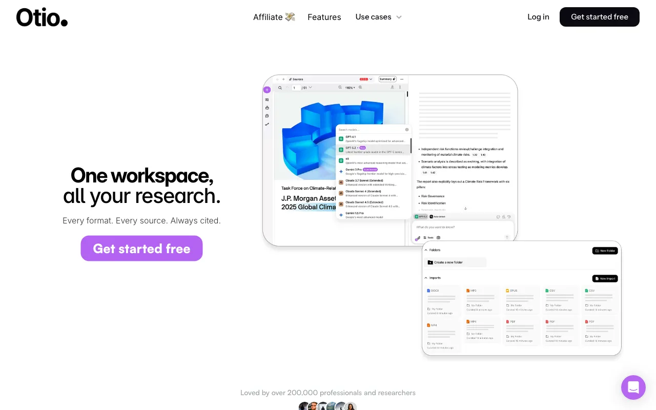 Otio AI — preview screenshot