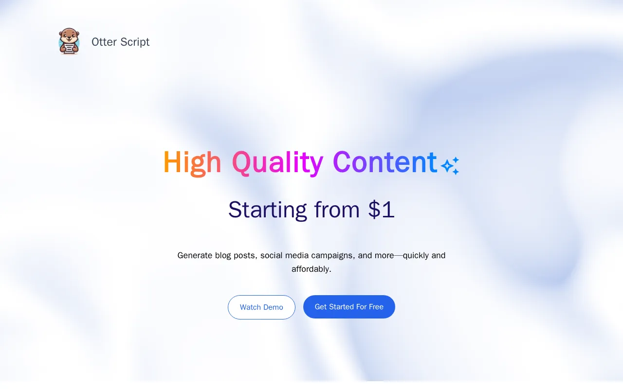 Otter Script — preview screenshot