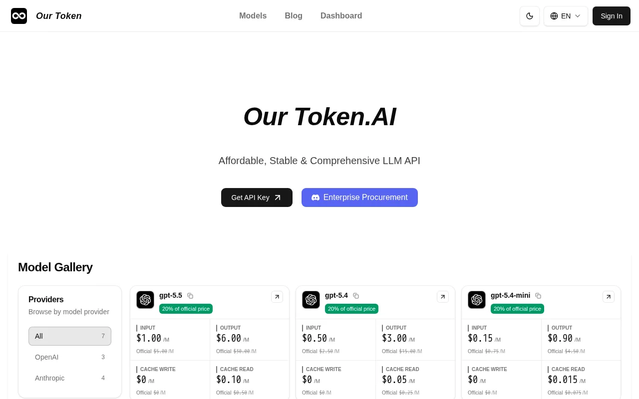 OurToken.ai — preview screenshot